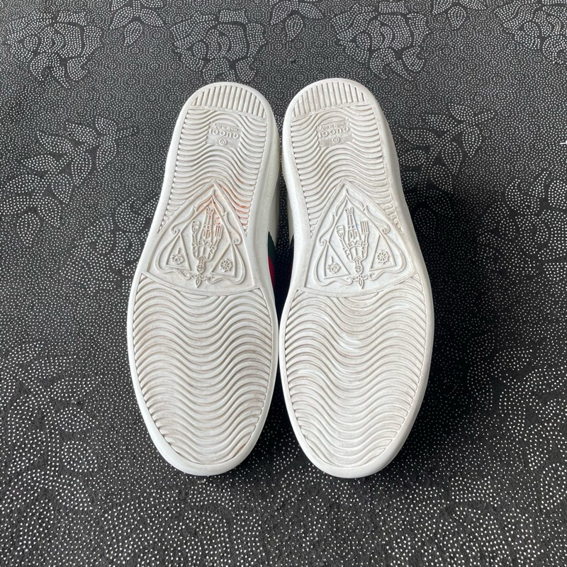 98🆕 gucci小蜜蜂小白鞋 39.5碼-3