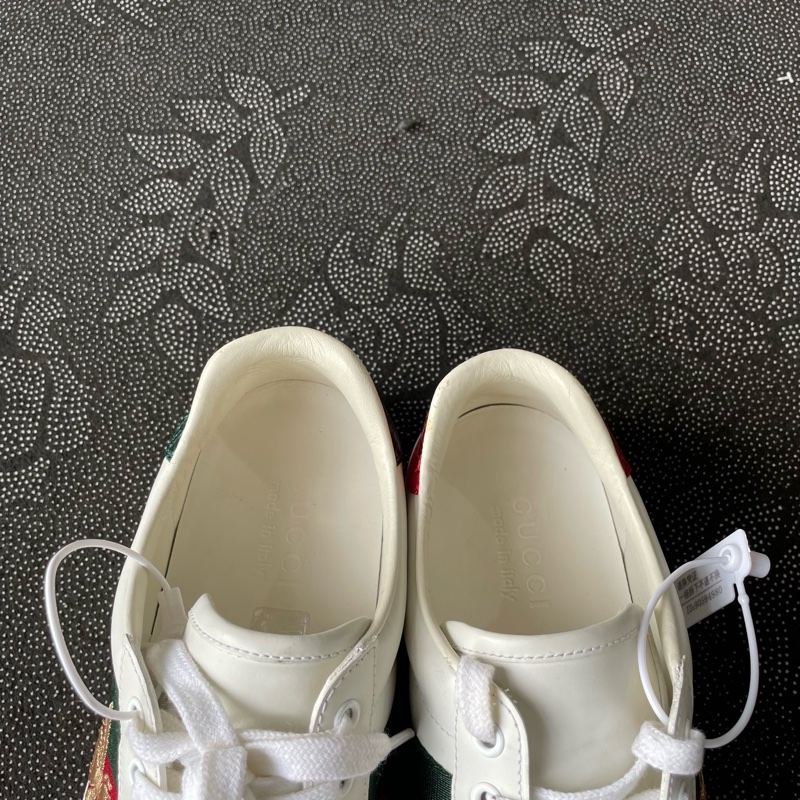 98🆕 gucci小蜜蜂小白鞋 39.5碼-8
