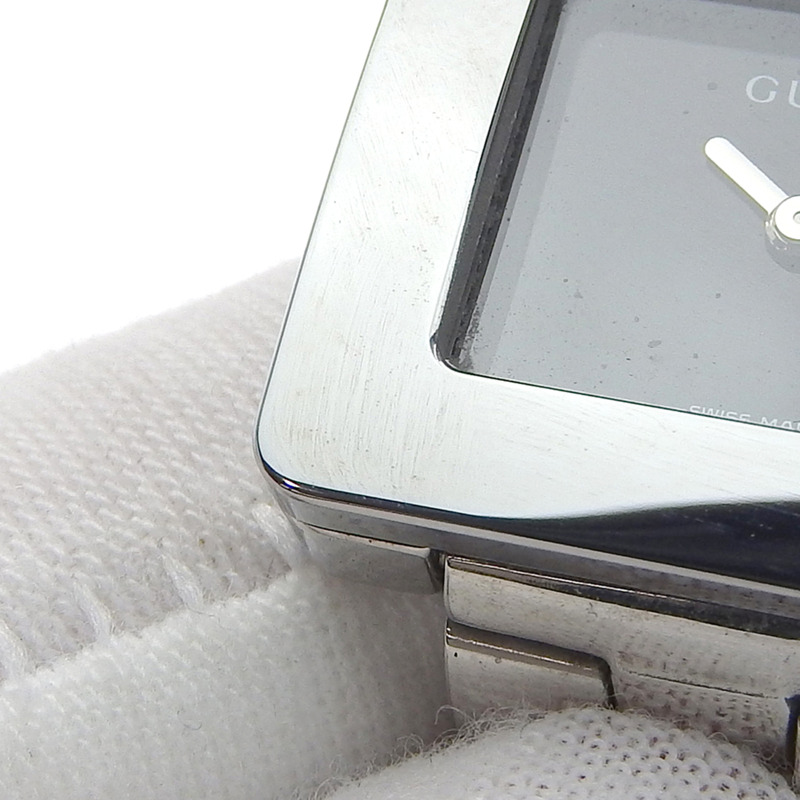 Gucci 3600L 不鏽鋼石英模擬腕錶，黑色錶盤，女款-7