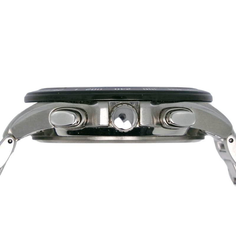 西鐵城 AT3004-58E E610-S074339 男士腕錶，不鏽鋼銀色錶殼，光動能電波計時碼錶，黑色錶盤-6