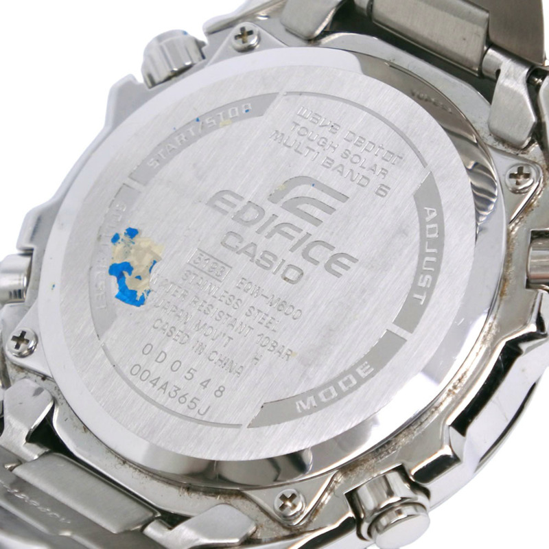 卡西歐 Edifice EQW-M600 不鏽鋼腕錶，灰色，太陽能動力，電波校時，計時碼錶，灰色錶盤，男錶-7