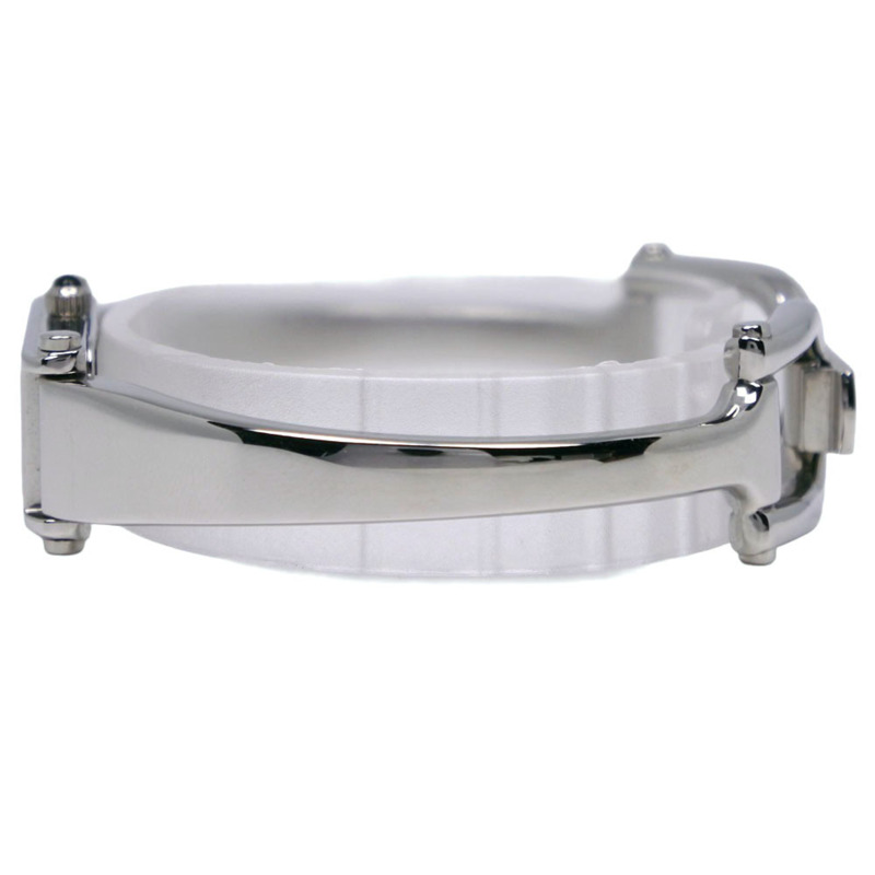 Gucci 1500L 不鏽鋼石英模擬腕錶，銀色錶盤，女款-3