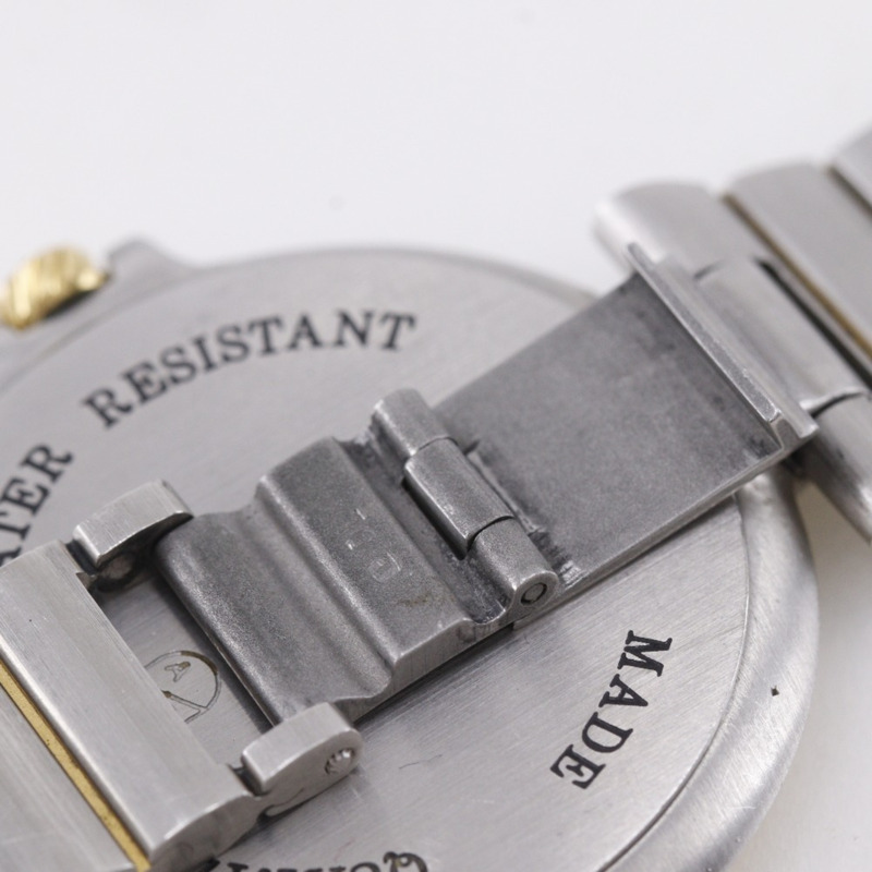 登喜路女士手錶，不銹鋼，石英，模擬，白色錶盤。-8