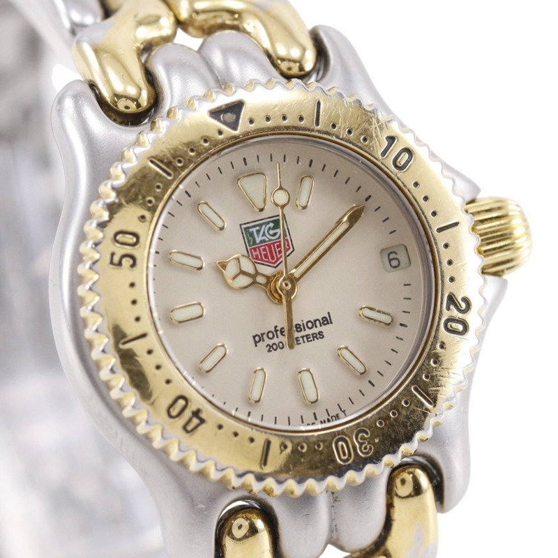 TAG Heuer Cell 手錶 S95.708，不銹鋼，銀色，石英，模擬，象牙色錶盤，女士款。-2