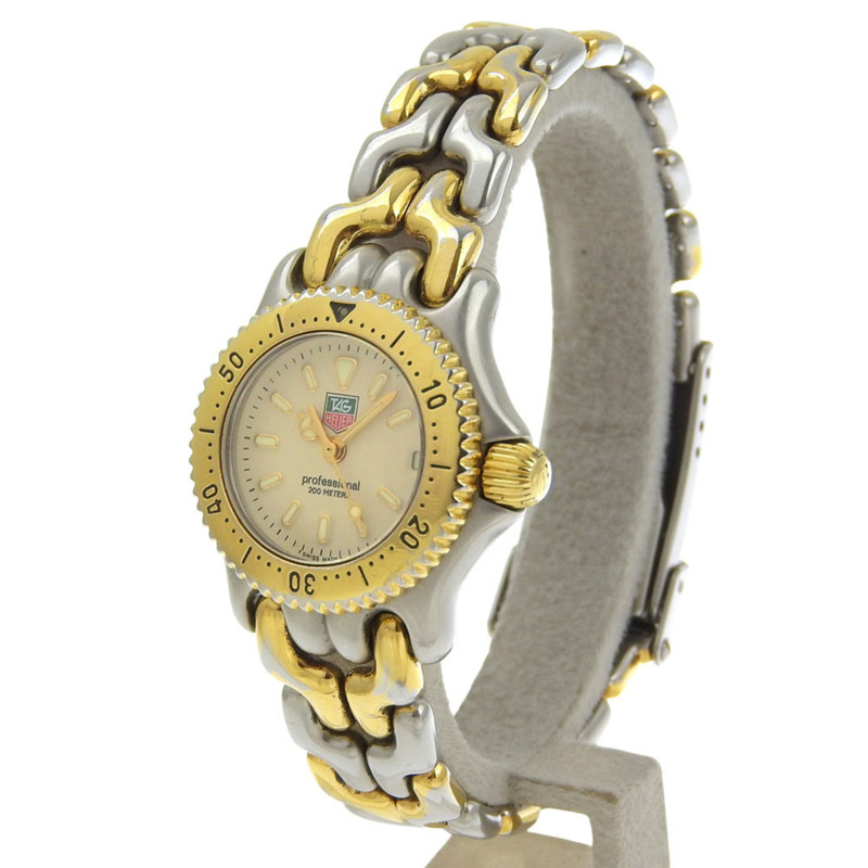 TAG Heuer Cell 手錶 S95.708，不銹鋼，銀色，石英，模擬，象牙色錶盤，女士款。-4