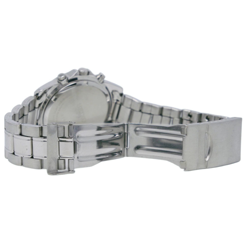 精工 (Seiko) 計時腕錶，海外系列 7T92-0DW0，不鏽鋼錶殼，銀色錶盤，石英機芯，計時功能，黑色錶盤，男士款-5