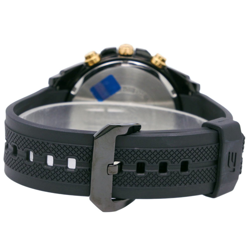 卡西歐 Edifice 紅牛車隊聯名限量版腕錶 FER-549RBP-2A 不鏽鋼 x 樹脂黑色石英計時碼錶 藍色錶盤 男士腕錶-4