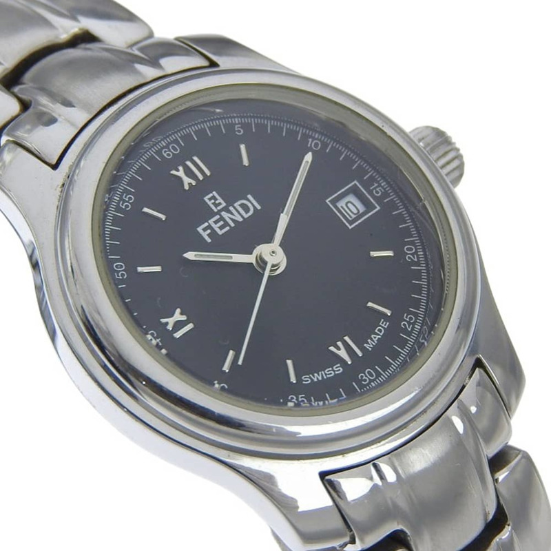 Fendi Olologi 女士腕錶，210L 不鏽鋼，石英機芯，模擬指針，黑色錶盤-2