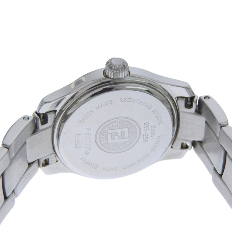 Fendi Olologi 女士腕錶，210L 不鏽鋼，石英機芯，模擬指針，黑色錶盤-5