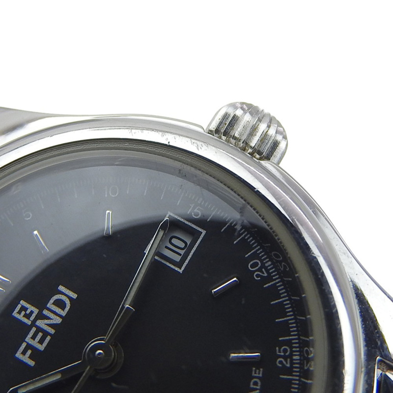 Fendi Olologi 女士腕錶，210L 不鏽鋼，石英機芯，模擬指針，黑色錶盤-7