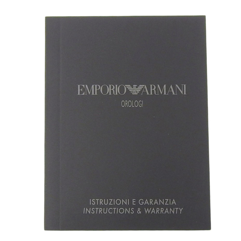 Emporio Armani AR6048 不鏽鋼腕錶，海軍藍，石英，指針式，海軍藍錶盤，男士腕錶-6