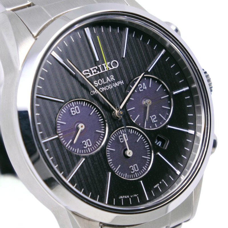 精工 Spirit 智慧太陽能計時腕錶 SBPY087 不鏽鋼銀色動力黑色錶盤 男士-2