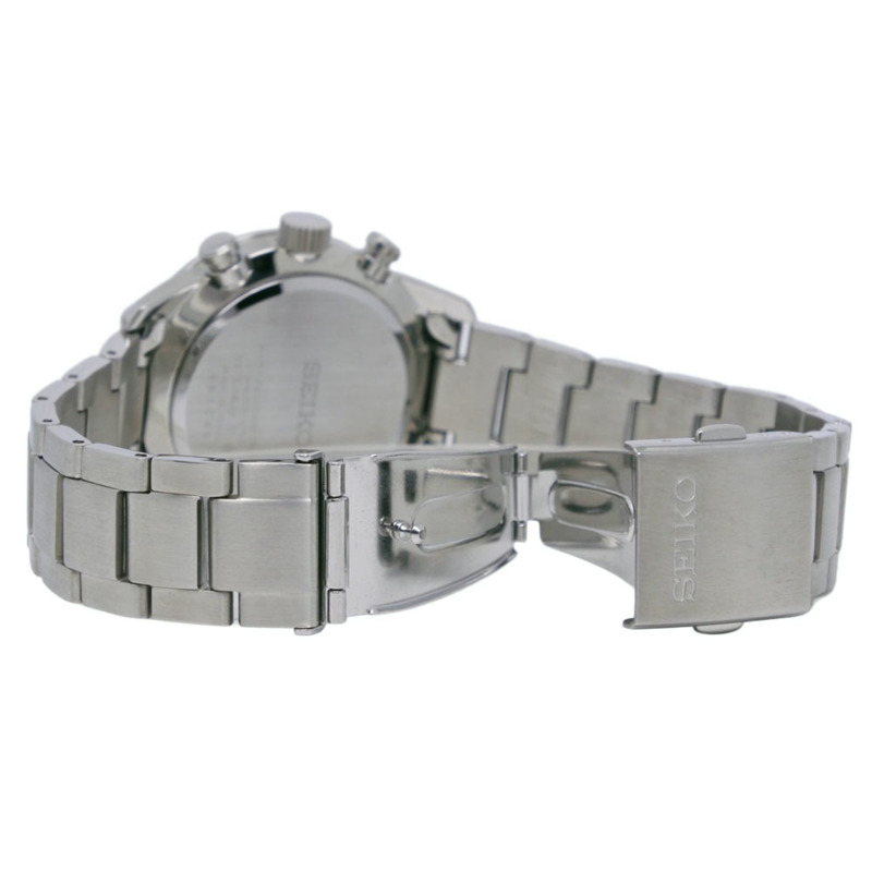 精工 Spirit 智慧太陽能計時腕錶 SBPY087 不鏽鋼銀色動力黑色錶盤 男士-5