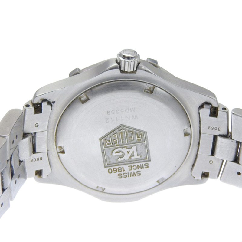 TAG Heuer 2000 專屬腕錶 WN1112 不鏽鋼石英模擬藍色錶盤男士腕錶-5