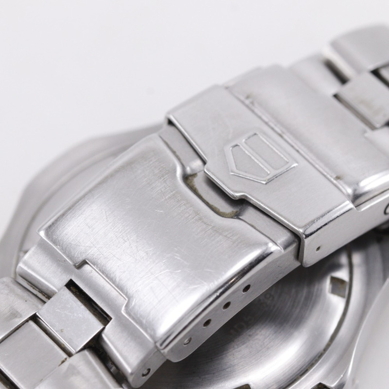 TAG Heuer 2000 專屬腕錶 WN1112 不鏽鋼石英模擬藍色錶盤男士腕錶-6