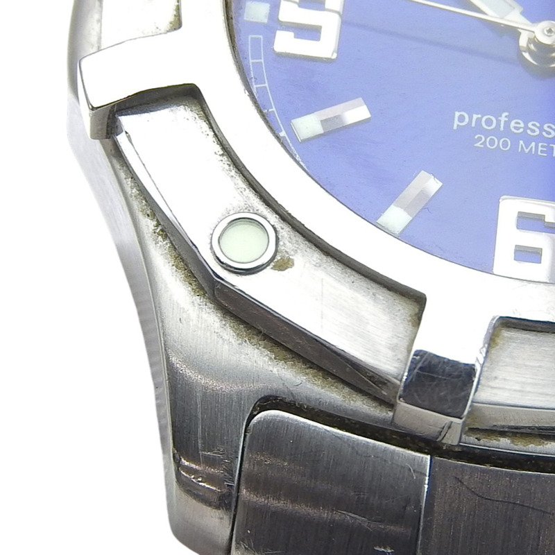 TAG Heuer 2000 專屬腕錶 WN1112 不鏽鋼石英模擬藍色錶盤男士腕錶-7