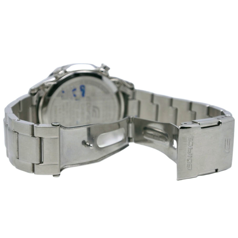 卡西歐 Edifice MULTIBAND6 EQW-560DB-1AJF 不銹鋼黑色太陽能電波校時計時腕錶 - 男士-5