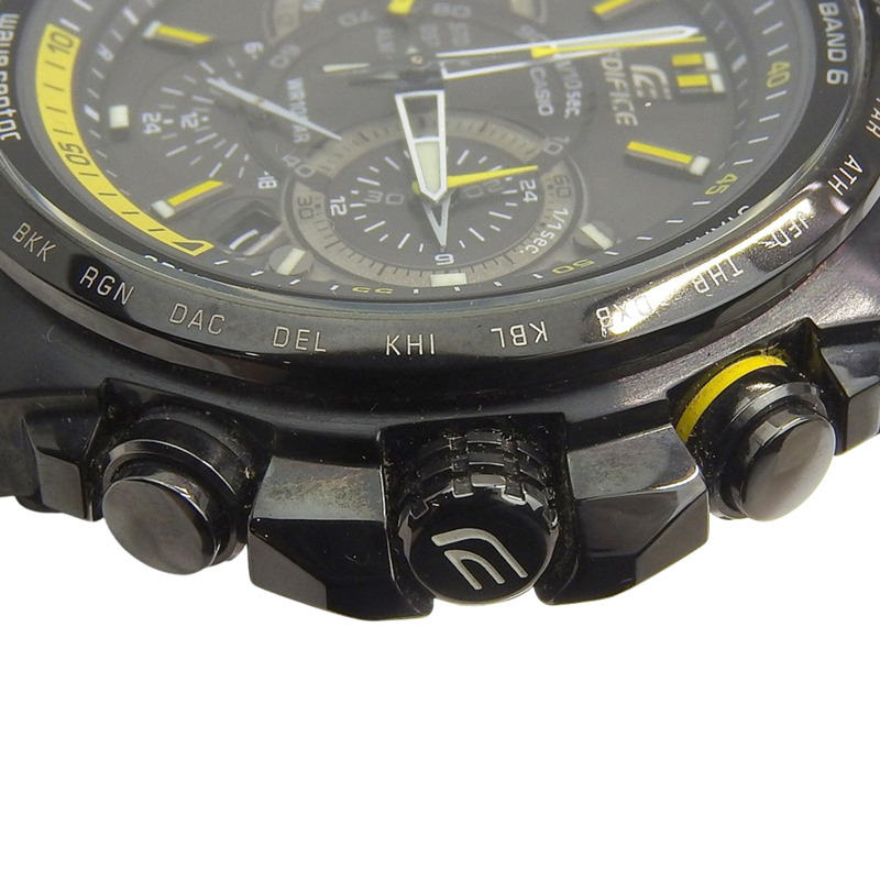 卡西歐 Edifice 多頻段 6 手錶 EQW-M710DC-1AJF 不鏽鋼黑色太陽能電波校時計時錶盤 男士-6