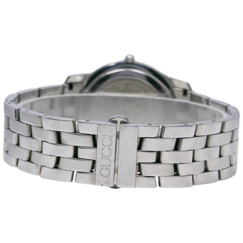 Gucci G-Class 5500M 不鏽鋼腕錶，銀色，石英機芯，指針式，銀色錶盤，男士腕錶-4