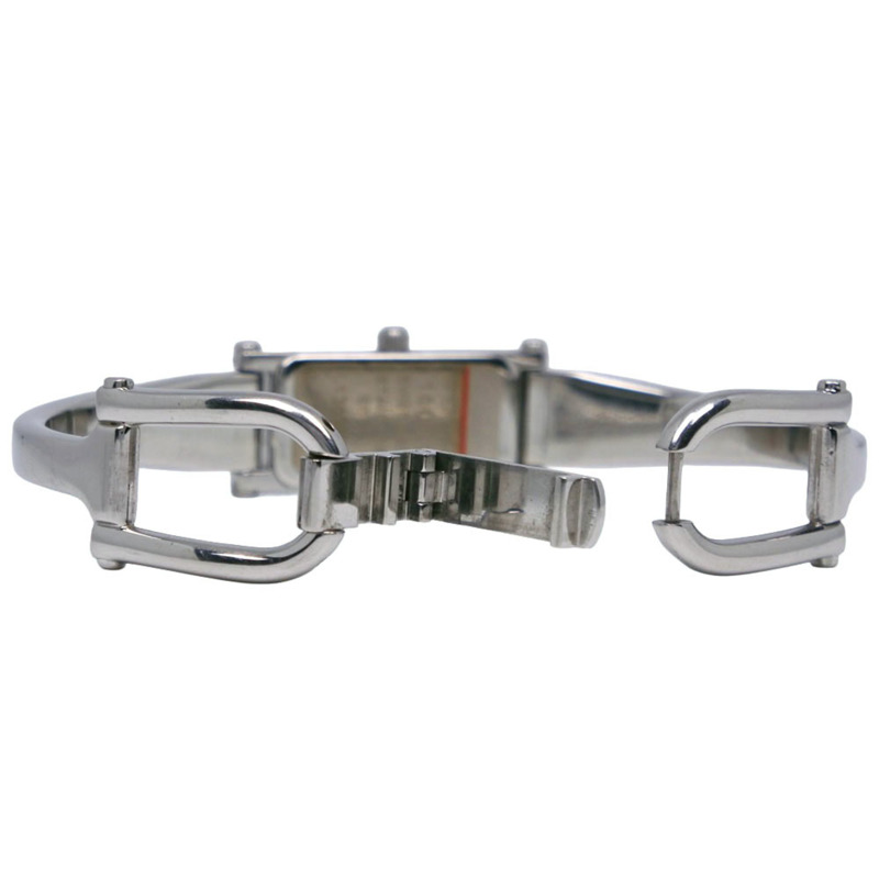 Gucci 1500L 不鏽鋼腕錶，銀色，石英，指針式，銀色錶盤，女士款-5