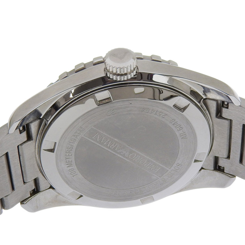 Emporio Armani AR6048 不鏽鋼腕錶，海軍藍，石英，指針式，海軍藍錶盤，男士腕錶-5