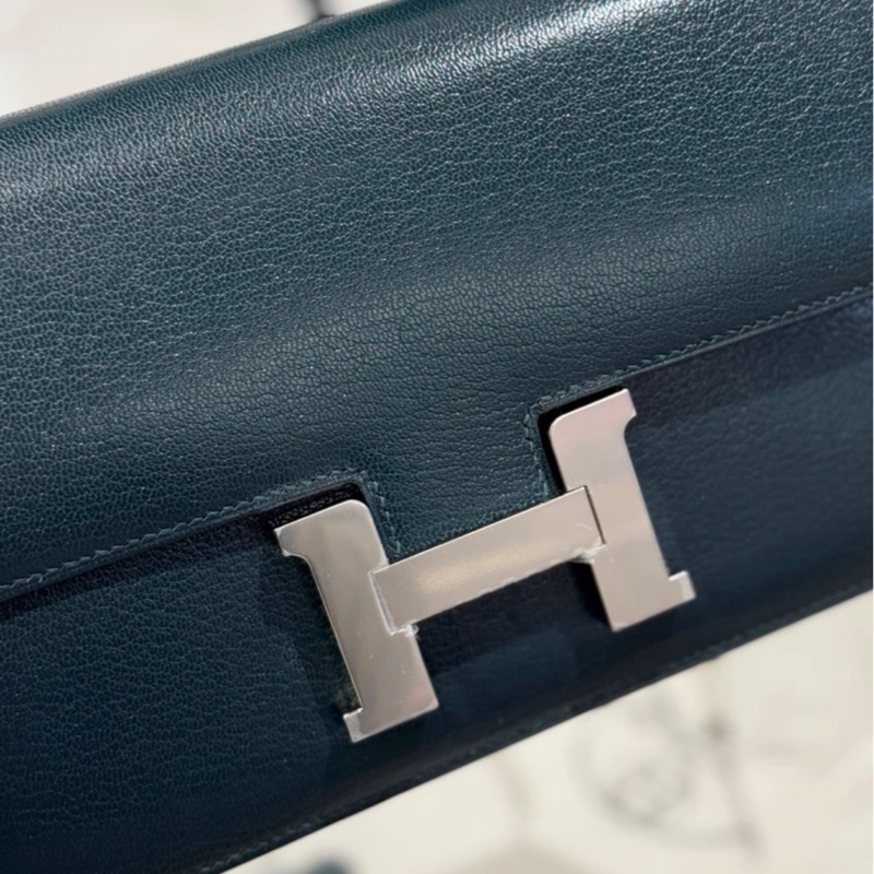 Hermes愛馬仕 Constance elan 康康elan 松柏綠 銀扣 山羊皮 -3