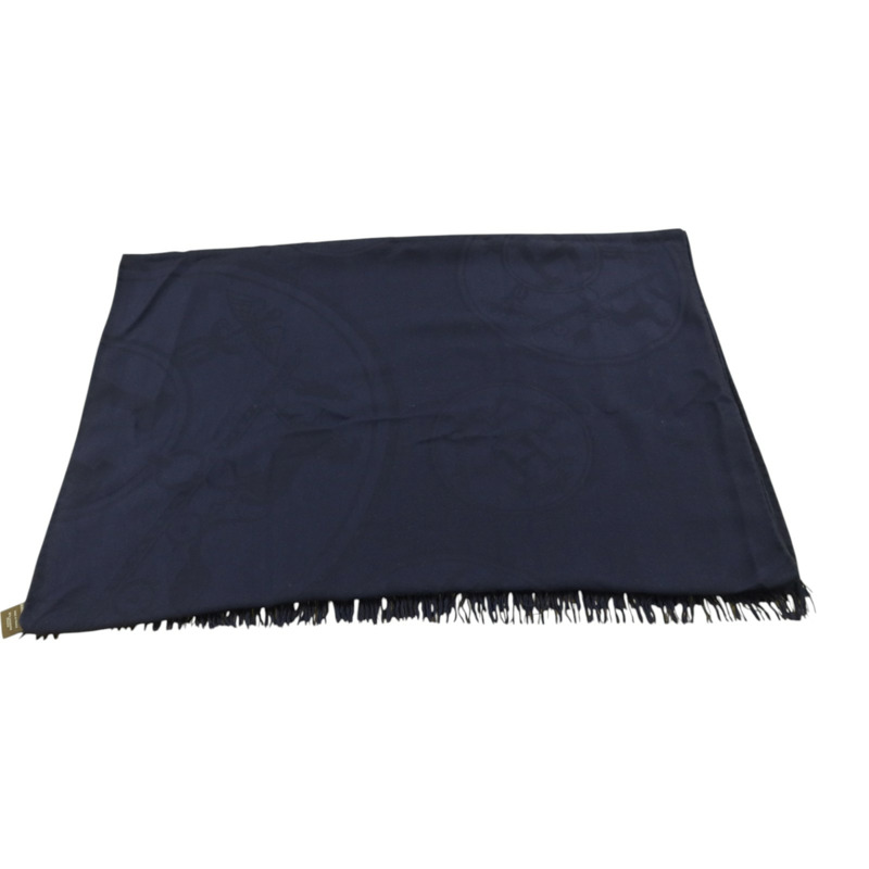 HERMES 羊絨/絲質New Libris Stole 75x210絲巾-2