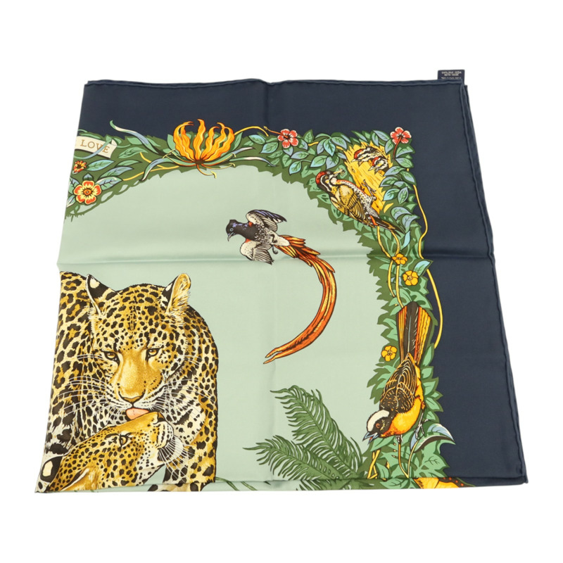 HERMES 絲質Scarf 90x90絲巾-1