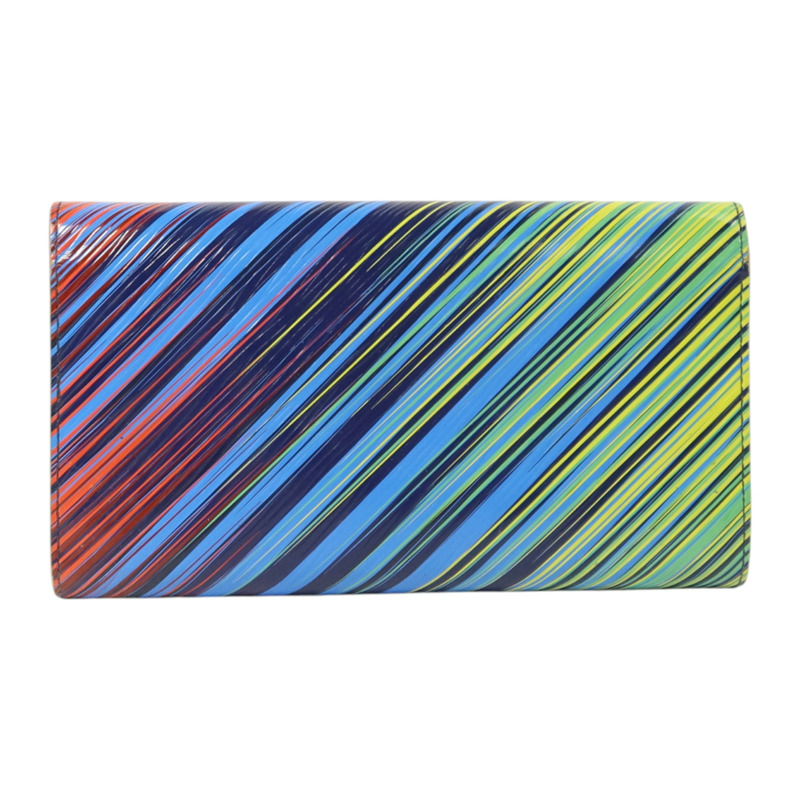 LOUIS VUITTON Epi Rainbow Twist Long Wallet銀扣長錢包-1