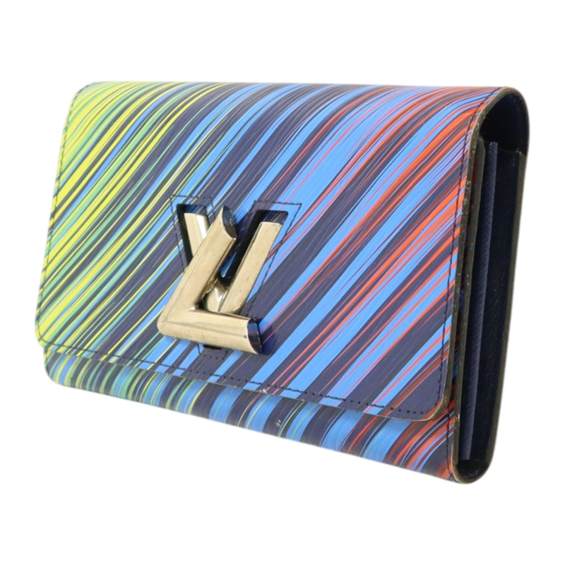 LOUIS VUITTON Epi Rainbow Twist Long Wallet銀扣長錢包-2
