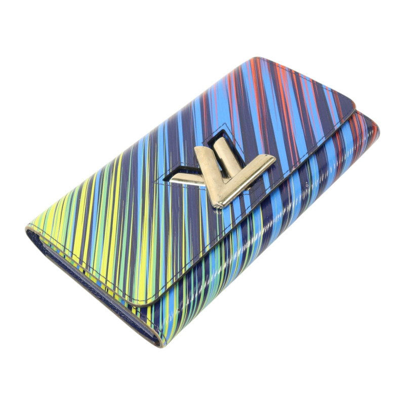 LOUIS VUITTON Epi Rainbow Twist Long Wallet銀扣長錢包-3