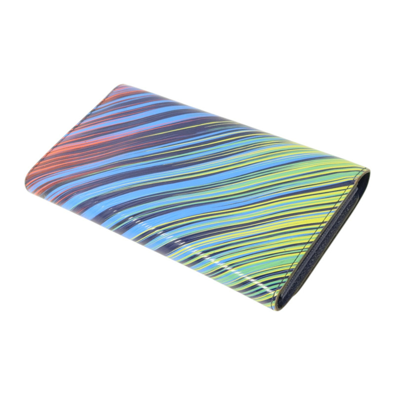 LOUIS VUITTON Epi Rainbow Twist Long Wallet銀扣長錢包-4