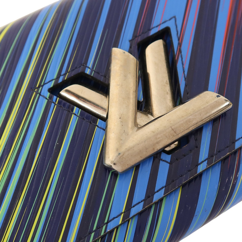 LOUIS VUITTON Epi Rainbow Twist Long Wallet銀扣長錢包-9