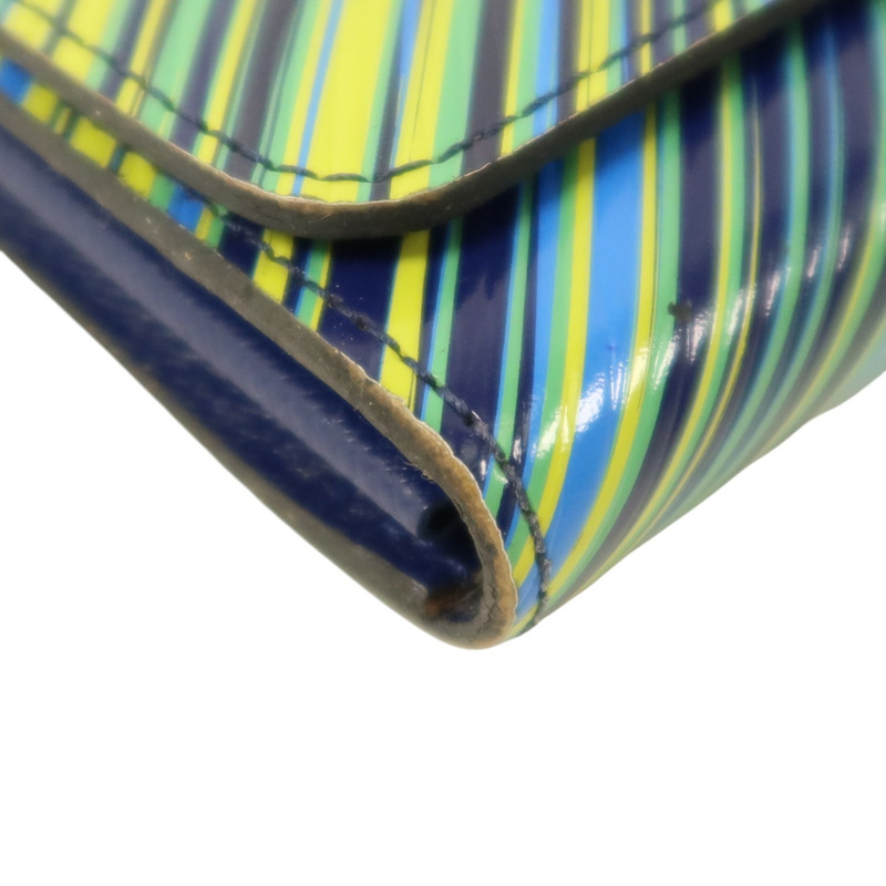 LOUIS VUITTON Epi Rainbow Twist Long Wallet銀扣長錢包-10