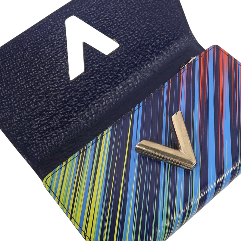 LOUIS VUITTON Epi Rainbow Twist Long Wallet銀扣長錢包-14