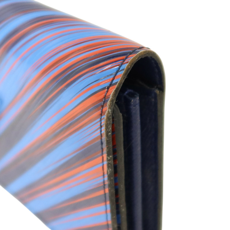 LOUIS VUITTON Epi Rainbow Twist Long Wallet銀扣長錢包-15