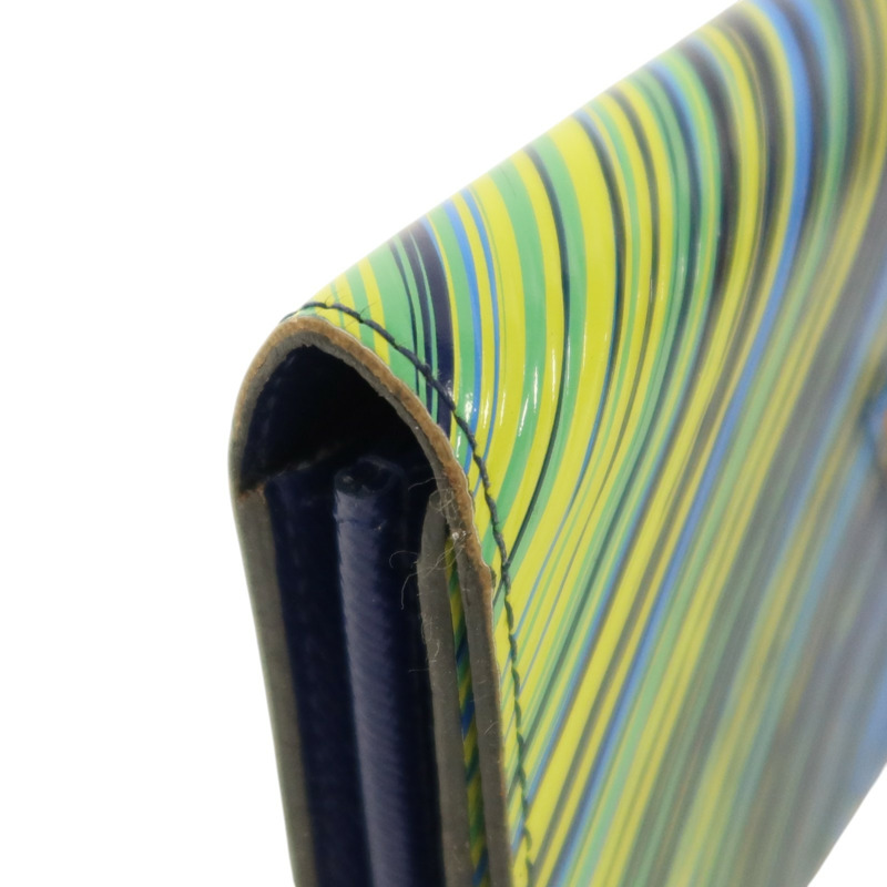 LOUIS VUITTON Epi Rainbow Twist Long Wallet銀扣長錢包-16