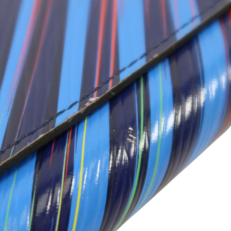 LOUIS VUITTON Epi Rainbow Twist Long Wallet銀扣長錢包-17