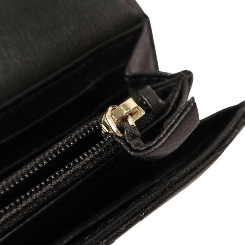 CHANEL 羊皮皮革Wallet金扣長錢包-8