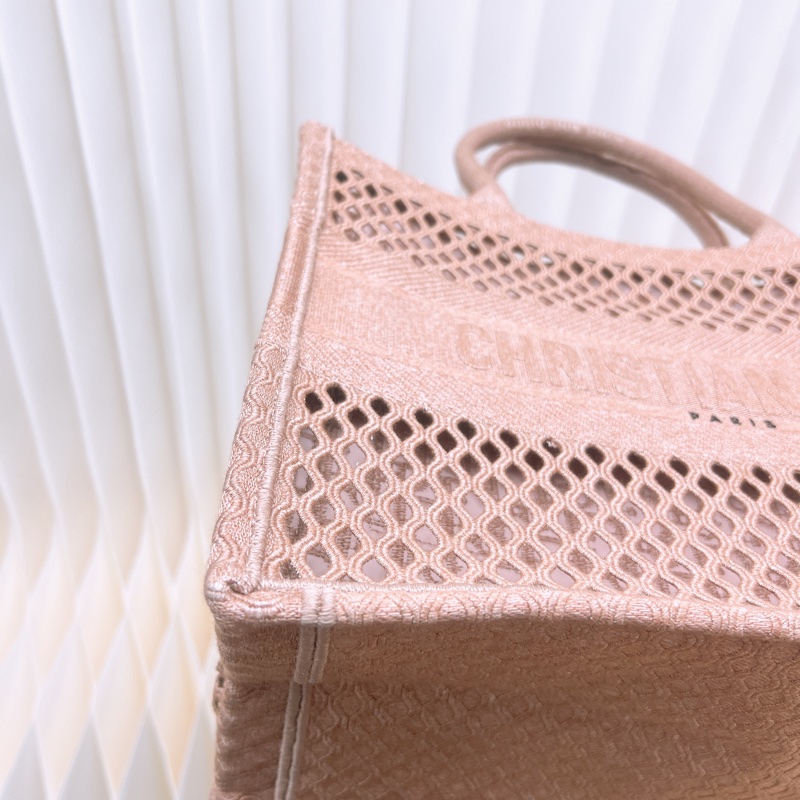 閒置 Dior book 中號粉色網格-3