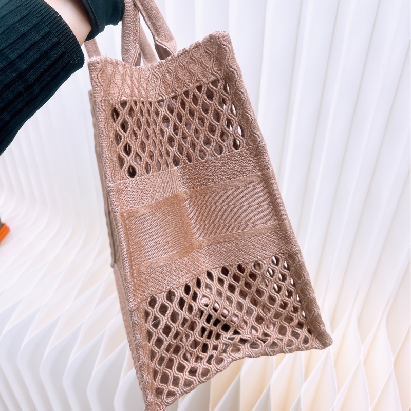 閒置 Dior book 中號粉色網格-4