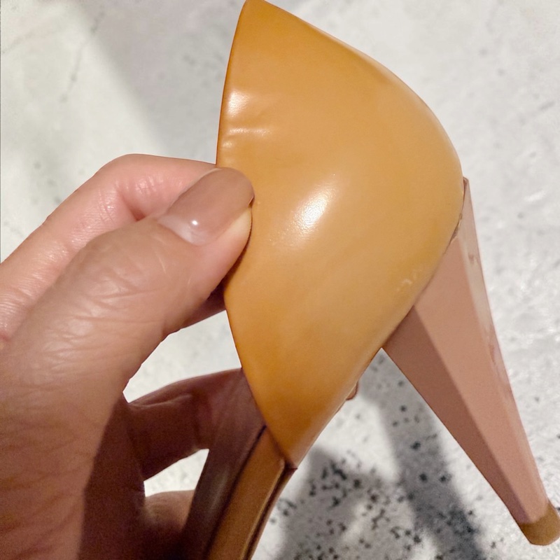 🍒 Chanel 經典焦糖漆皮露趾跟鞋 D'Orsay鞋底無落地 貴氣顯白 size:38/2F260425-1-16