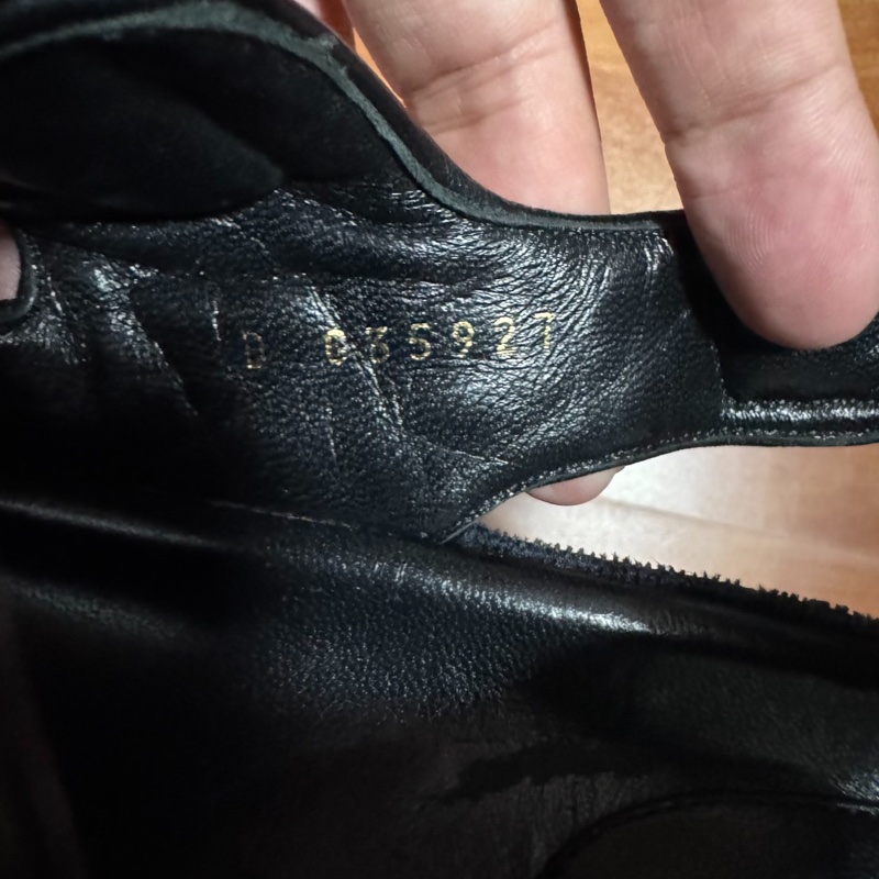 Chanel香奈兒徽標水鑽 珍珠綴飾 沙灘涼鞋 女款 黑色 38碼-5