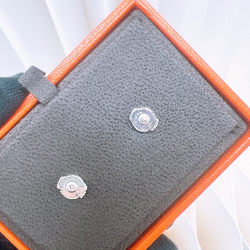 全新 Hermes farandole 純銀豬鼻子耳環-2