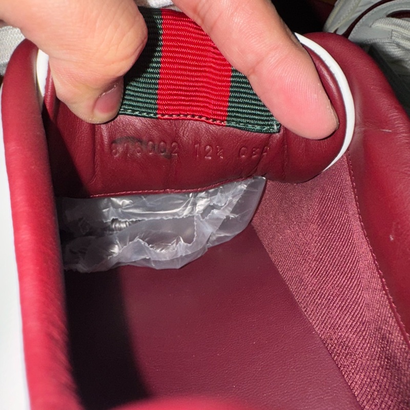 GUCCI正品古馳Re-Web厚底低幫板鞋 男款 白色 46.5碼-5
