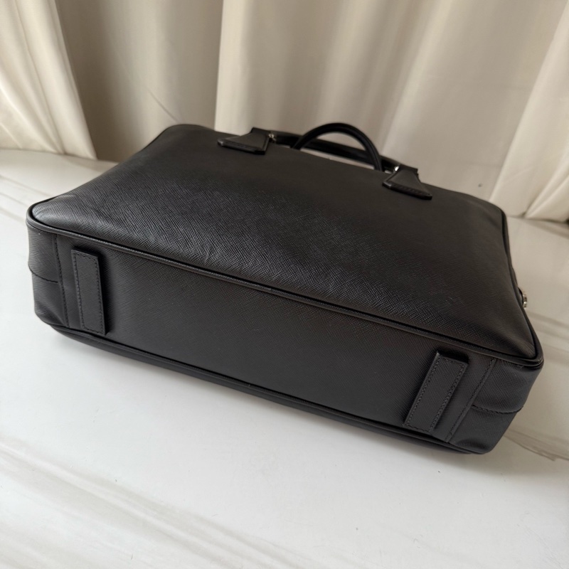 普拉達 Prada 黑色 正標 男士公文包 附件 🈚-1