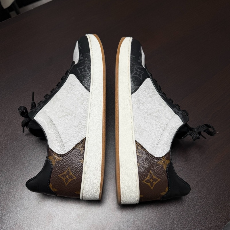 LV 路易威登Rivoli老花三色拼接系帶休閒鞋 41碼-5