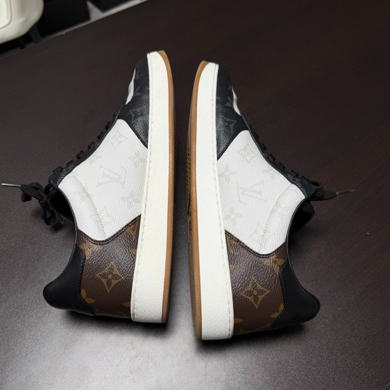 LV 路易威登Rivoli老花三色拼接系帶休閒鞋 41碼-6