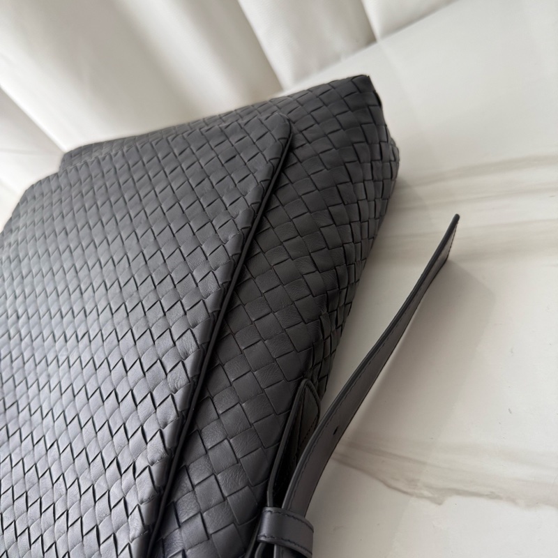 Bottega Veneta葆蝶家  黑蓝色 编织 邮差包 斜挎包 🈚附件-5