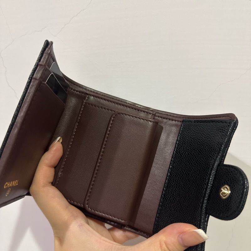 全新香奈兒經典款短夾-4